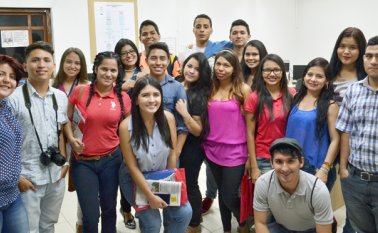 Estudiantes de la universidad de Pamplona. Giovanny Rojas