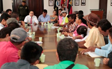La reunión se efectuó en las instalaciones de la Cúpula Chata. Unos 180 veredas tiene Tibú, en la provincia de Catatumbo. Cortesía