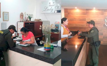 Los uniformados también verifican en estos hospedajes el cumplimiento de la documentación requerida por las autoridades. Policía Nacional