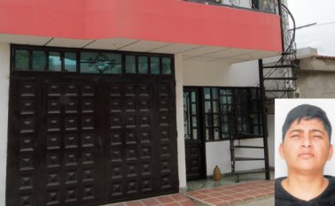 Los pistoleros llegaron hasta el segundo piso en busca de la víctima. Cortesía