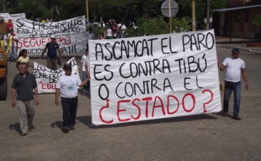 Hace tres años, las asociaciones campesinas del Catatumbo y la provincia de Ocaña lideraron un paro que se extendió por espacio de 53 días para reclamar soluciones en materia de seguridad, así como la creación de una zona de reseva campesina. Archivo