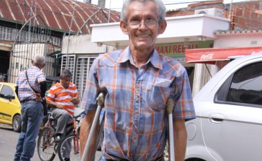 José Rafael Ruiz Pérez convocó a la población de discapacitados en la comuna 10 a exigir reconocimiento como ciudadanos a los gobernantes.  César Obando
