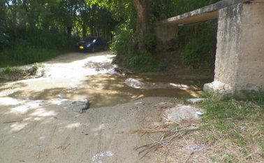 Así luce la vía que conduce al corregimiento Casitas, compartido entre los municipios de Ábrego y Cáchira. Javier Sarabia