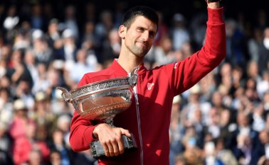 "Es en verdad un momento muy especial", dijo Djokovic, "quizá el mayor momento de mi carrera". AFP