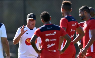 Hernán Darío 'Bolillo' Gómez se estrena con Panamá en la Copa. AFP