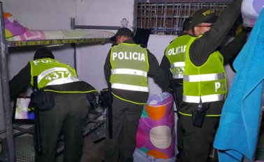 Operación en el centro de atención especializado para menores infractores, con sede en el municipio de Los Patios. Cortesía