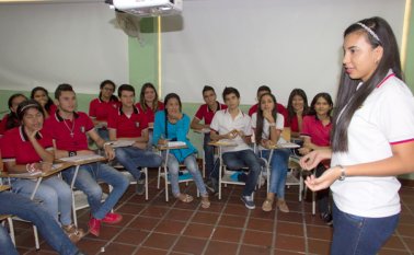 Lizeth Adriana Rubio se ha destacado por su liderazgo en el aula de clases. Luis Alfredo Estévez