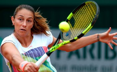 El torneo de Mallorca femenino se disputa en las pistas de hierbas del club de tenis de Santa Ponça y reparte 250.000 euros en premio. Archivo
