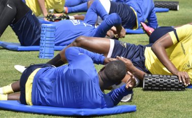 La selección de Ecuador entrenó en Seattle el miércoles. AFP