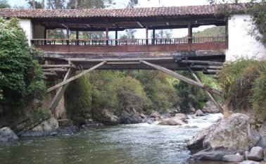 La estructura está ubicada a un kilómetro del casco urbano de Chitagá. Cortesía