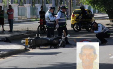 El fatal accidente ocurrió en la autopista de Villa del Rosario, frente al Templo Histórico, donde murió un anciano. Cristian Herrera