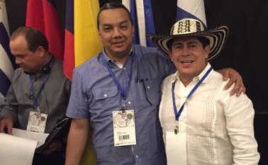 Como invitados al seminario que se desarrolló en Estados Unidos, estuvieron el alcalde de Villa del Rosario, Pepe Ruiz, y el presidente de la Federación Colombiana de Municipios, Gilberto Toro. Especial para La Opinión