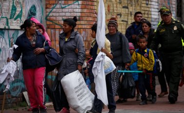 El Gobierno reportó 113.700 nuevos desplazados el año pasado, según la Agencia de Naciones Unidas para los Refugiados (ACNUR). Colprensa