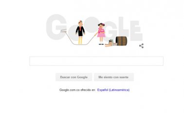 Este es el doodle que dedicó el portal Google para homenajear al programa El Chavo del Ocho. Tomada de Internet