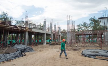 El centro de atención de desastres, que se construye en Cúcuta, quedaría terminado este año. Juan Pablo Bayona