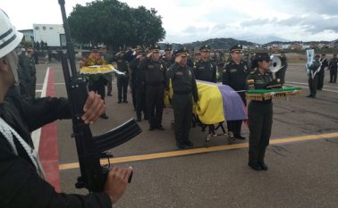 Desde Cúcuta, se hizo el traslado del extinto Teniente Jonathan Anturi Parra hacia Florencia, Caquetá. Policía