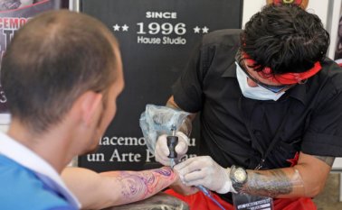 30 tatuadores expusieron sus trabajos durante el evento. Mario Caicedo