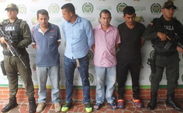 De acuerdo con las investigaciones del Grupo Gaula la banda se dedicaría a realizar secuestros selectivos con fines económicos. Cortesía