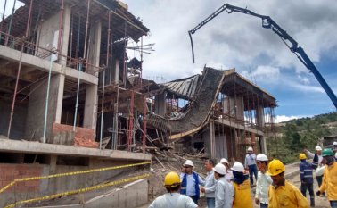 El lamentable hecho ocurrió en la obra de construcción del Centro Administrativo Municipal. Cortesía