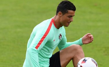 Cristiano Ronaldo, el conductor de Portugal. AFP