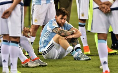 Lionel Messi falló un penal. AFP