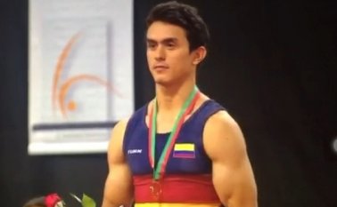 Jossimar Calvo, gimnasta cucuteño. Archivo