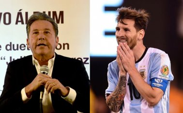 Ricardo Montaner (izquierda) y Liones Messi (derecha). Archivo