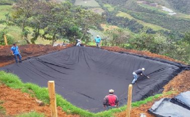 Cada reservorio tiene un valor aproximado de nueve millones de pesos, y un beneficio a largo plazo para la producción agraria. Cortesía