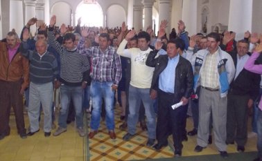 Los 35 presidentes de las juntas de acción comunal del sector rural tomaron posesión en el templo de Santo Domingo. Roberto Ospino