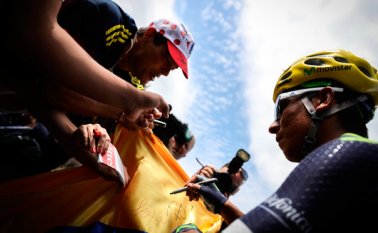 Hemos librado un día seguramente el más difícil para mí en el Tour: Nairo Quintana. AFP