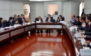El Gobierno adelantó una reunión en la Casa de Nariño para analizar la situación generada por el paro camionero. Colprensa
