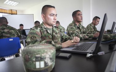 En las zonas rurales las Fuerzas Militares, así como la Policía Nacional, tienen garantizado el acceso a las nuevas tecnologías. Cortesía