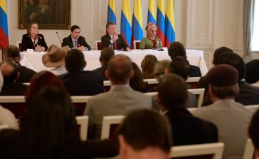 El jefe del Estado, Juan Manuel Santos, se mostró complacido por esta campaña Colprensa