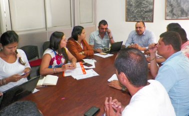 Los alcaldes de la Provincia de Ocaña que pertenecen a la Asociación de Municipios. Javier Sarabia