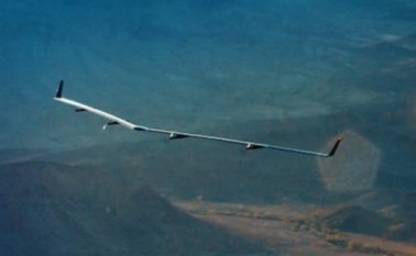 Este es el drone Aquila, de Facebook. Tomada de Internet
