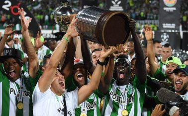 El Atlético Nacional venció a Independiente del Valle y consiguió su segunda Copa Libertadores. AFP