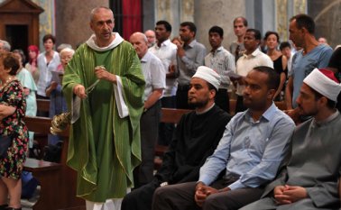Ahmed El Balzai, imán de la mezquita de Vobarno, en la provincia italiana de Brescia, en Lombardía, dijo que no temía repercusiones por expresarse abiertamente. AFP