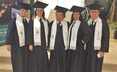 Seis funcionarios de la Universidad Simón Bolívar sede Cúcuta se graduaron de Magíster en Educación. Cortesía