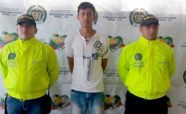 Captura de Mario Mauricio Restrepo Carvajal, de 18 años, conocido como ‘Patas Agrias’. Cortesía
