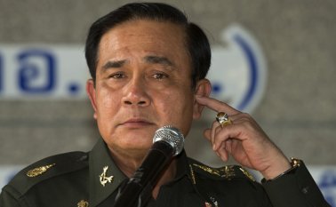 El general Prayut Chan-O-Cha afirmó estar preocupado por la población. AFP