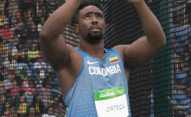 El colombiano sólo tuvo un lanzamiento válido, el segundo de sus tres intentos, con el que llegó a 61,62 metros. Internet