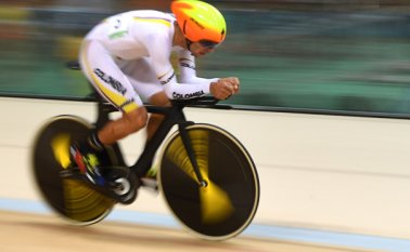 El ómnium, el "decatlón" del ciclismo en pista, consta de seis pruebas, que entregan puntos. AFP