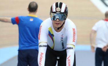 El colombiano avanzó este martes a la final del keirin en los Juegos Olímpicos de Rio-2016. Colprensa