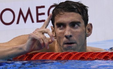 Del 6 y 11 de agosto, Phelps fue el atléta más mencionado de los Juegos Olímpicos. AFP