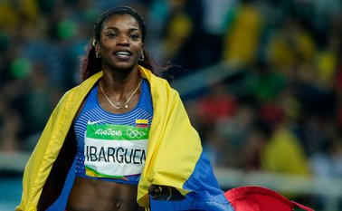 La colombiana Caterine Ibargüen se destacó en los Juegos Olímpicos. Colprensa