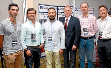 En la foto el comité organizador, de izquierda a derecha: Mauricio González, de Pereira; Carlos Garavito, de Bucaramanga; Marcel Quintero, de Cúcuta (organizador); Román Zamarriego, de Cali; Andrés Jiménez, de Bogotá y Mauricio Velásquez, de Cali. César Obando