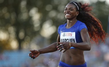 Caterine Ibargüen se impuso nuevamente en la Liga de Diamante AP