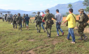 Los capturados recogerían las extorsiones del Eln. Cortesía