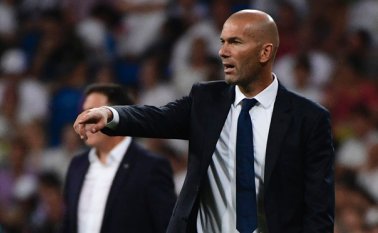 Zidane habló para los medios después de ganar 2-1 al Celta. AFP