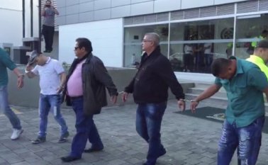 Algunos de los capturados son los dueños de las empresas ficticias que servían de soporte para desviar los químicos utilizados en la elaboración del permanganato de potasio. Cortesía